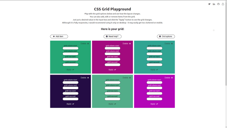 CSS Grid Playground